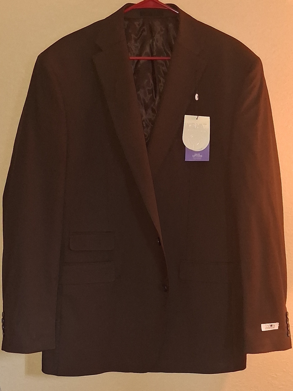 Men's Brown Two-Button Sport Coat — Classic Tailored Blazer